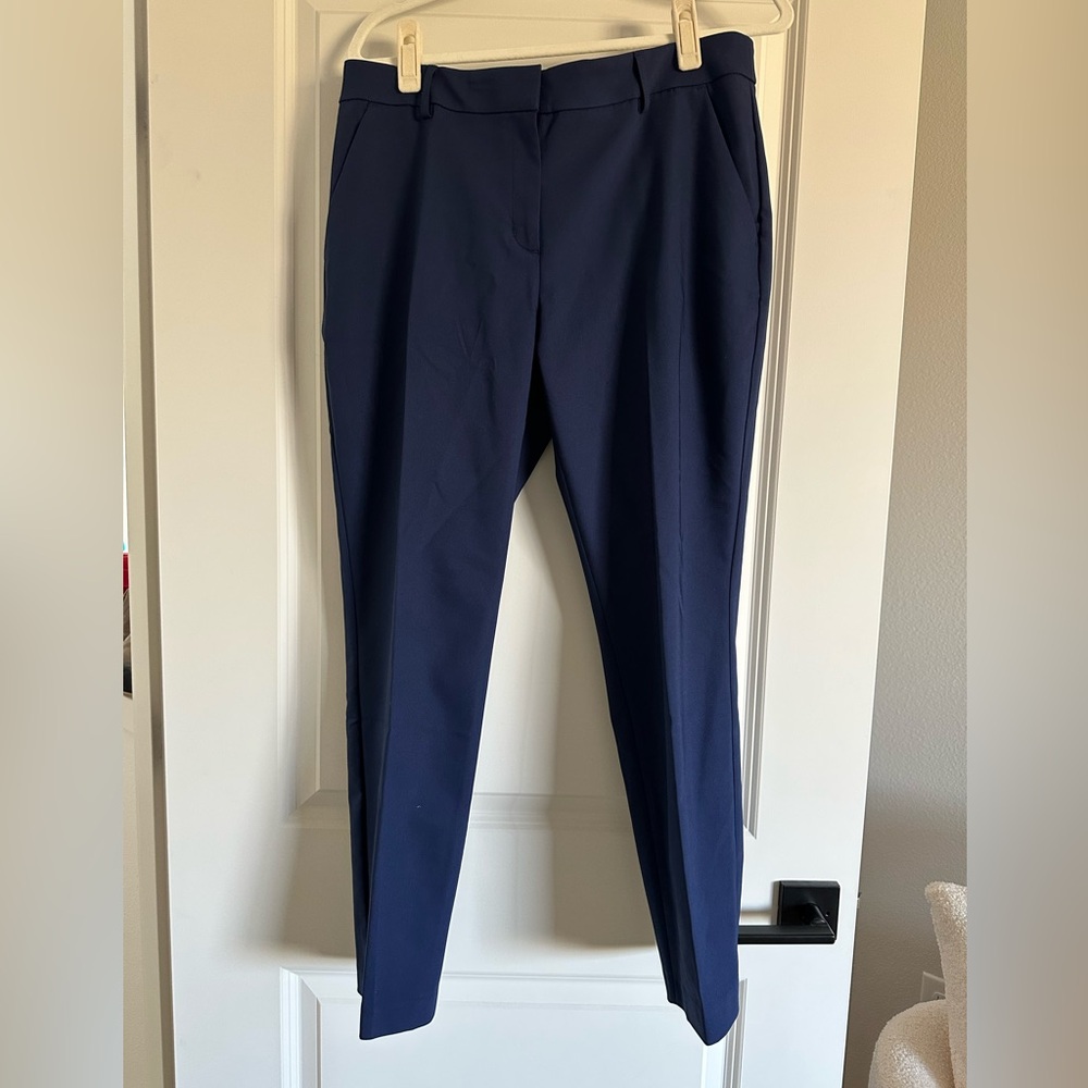 Express Navy Blue Women's Columnist Trousers